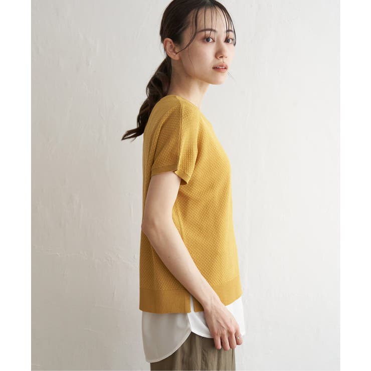 ハニカム柄ニットアンサンブル | ikka  | 詳細画像8 