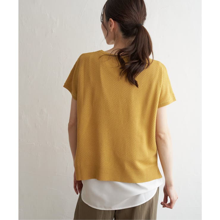 ハニカム柄ニットアンサンブル | ikka  | 詳細画像9 