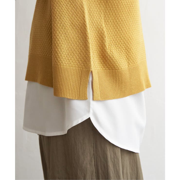 ハニカム柄ニットアンサンブル | ikka  | 詳細画像13 