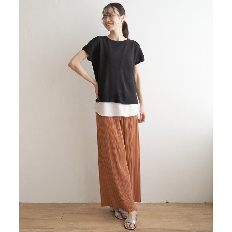 ハニカム柄ニットアンサンブル | ikka  | 詳細画像4 