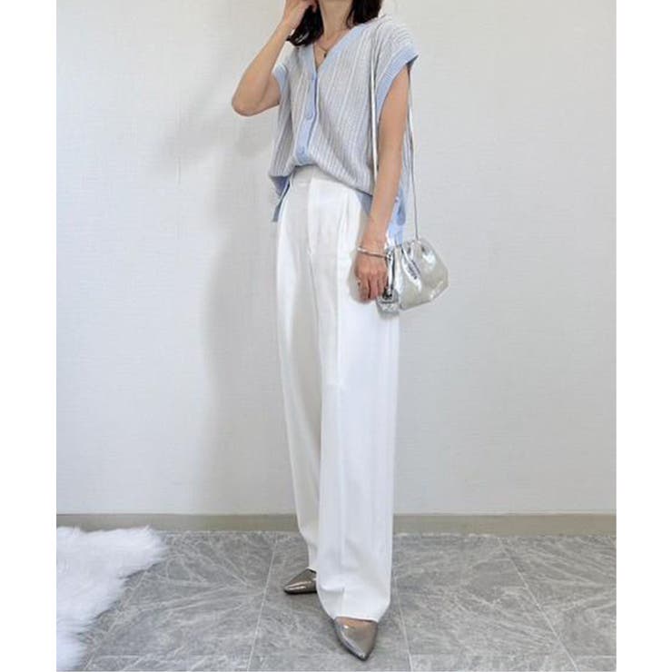 サイドボタンニットベストアンサンブル | ikka  | 詳細画像5 