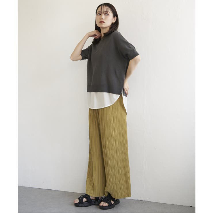 【2点セット】ドルマン裾ラメニットアンサンブル | ikka  | 詳細画像10 