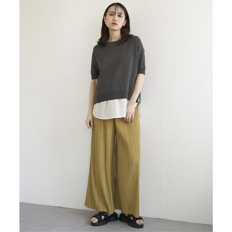 【2点セット】ドルマン裾ラメニットアンサンブル | ikka  | 詳細画像11 