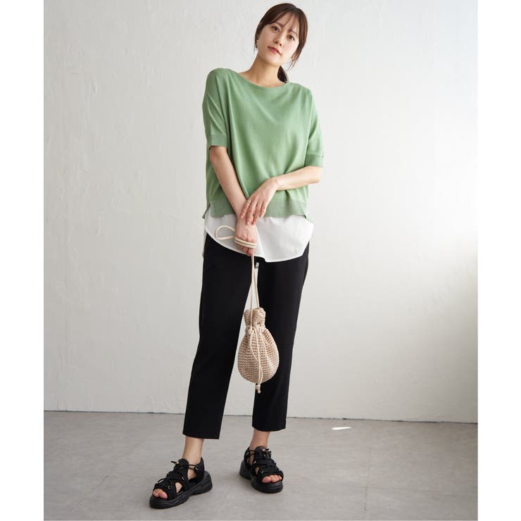 【2点セット】ドルマン裾ラメニットアンサンブル | ikka  | 詳細画像13 