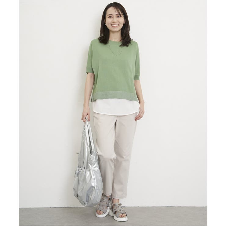 【2点セット】ドルマン裾ラメニットアンサンブル | ikka  | 詳細画像17 