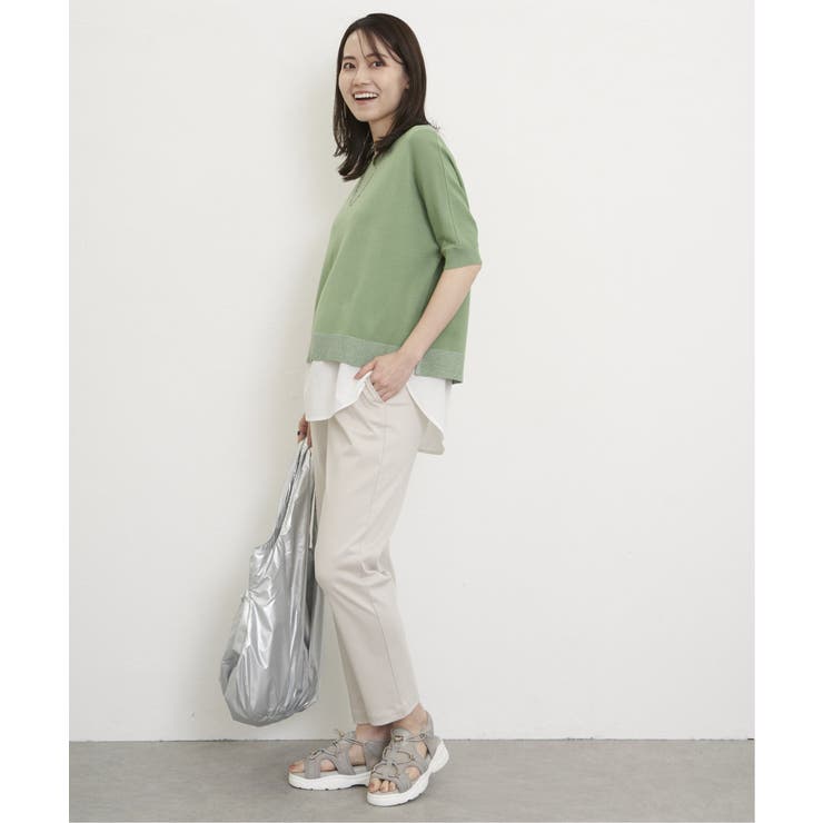 【2点セット】ドルマン裾ラメニットアンサンブル | ikka  | 詳細画像18 