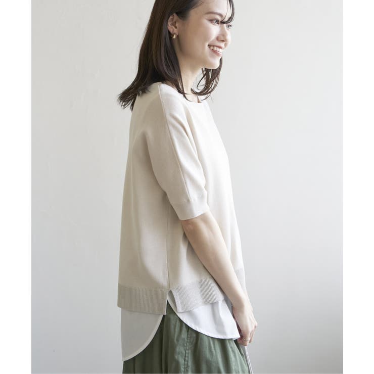 【2点セット】ドルマン裾ラメニットアンサンブル | ikka  | 詳細画像19 