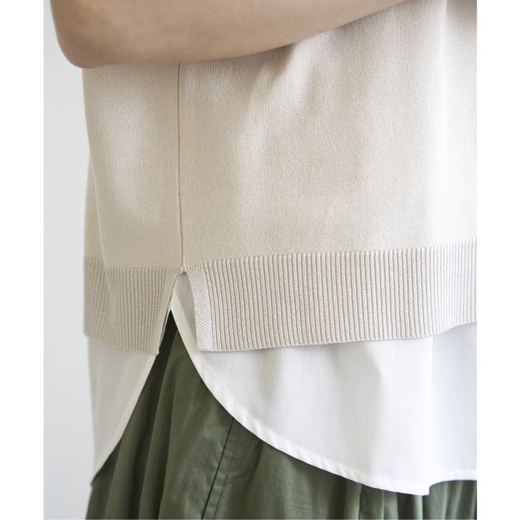 【2点セット】ドルマン裾ラメニットアンサンブル | ikka  | 詳細画像24 