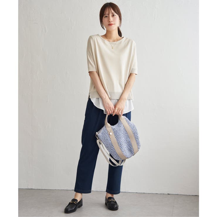 【2点セット】ドルマン裾ラメニットアンサンブル | ikka  | 詳細画像4 