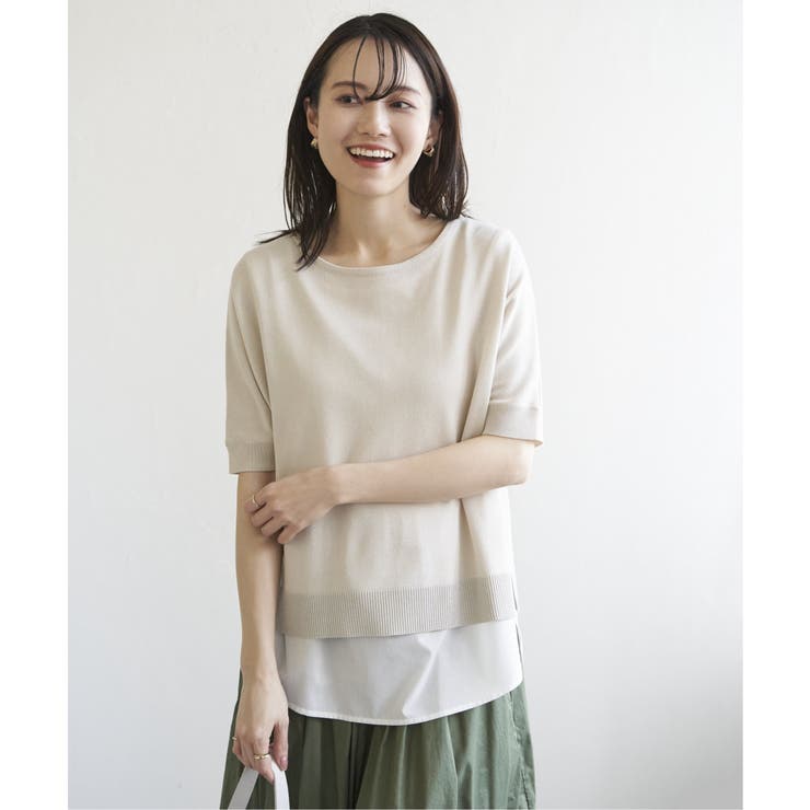 【2点セット】ドルマン裾ラメニットアンサンブル | ikka  | 詳細画像5 