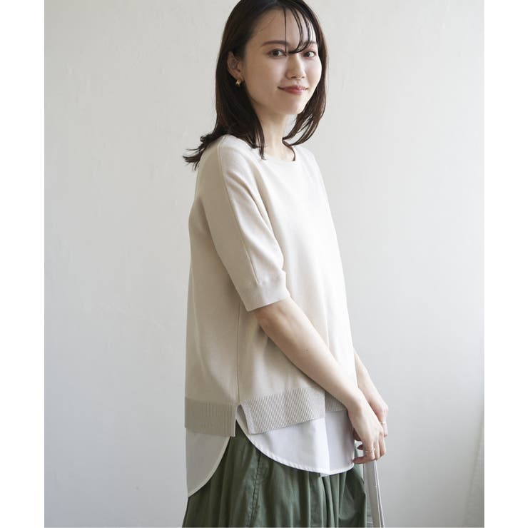 【2点セット】ドルマン裾ラメニットアンサンブル | ikka  | 詳細画像6 