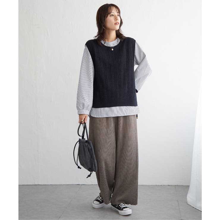 【雑誌InRed11月号掲載】ニットベストブラウスセット  | ikka  | 詳細画像21 