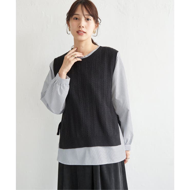 【雑誌InRed11月号掲載】ニットベストブラウスセット  | ikka  | 詳細画像22 