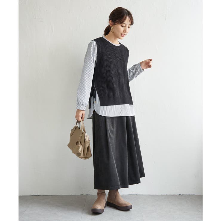 【雑誌InRed11月号掲載】ニットベストブラウスセット  | ikka  | 詳細画像23 