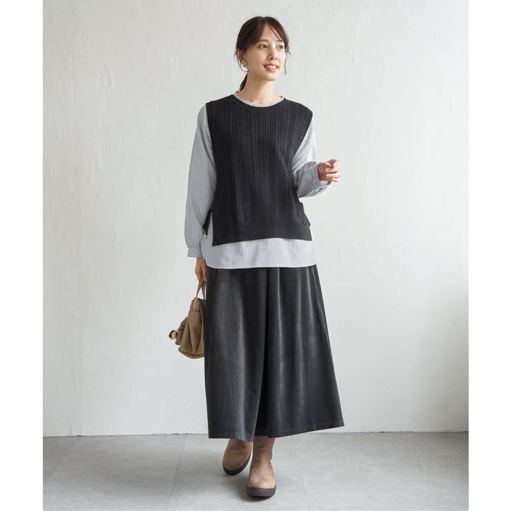 【雑誌InRed11月号掲載】ニットベストブラウスセット  | ikka  | 詳細画像24 