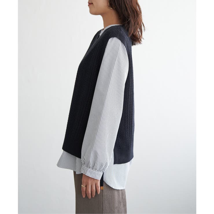 【雑誌InRed11月号掲載】ニットベストブラウスセット  | ikka  | 詳細画像26 