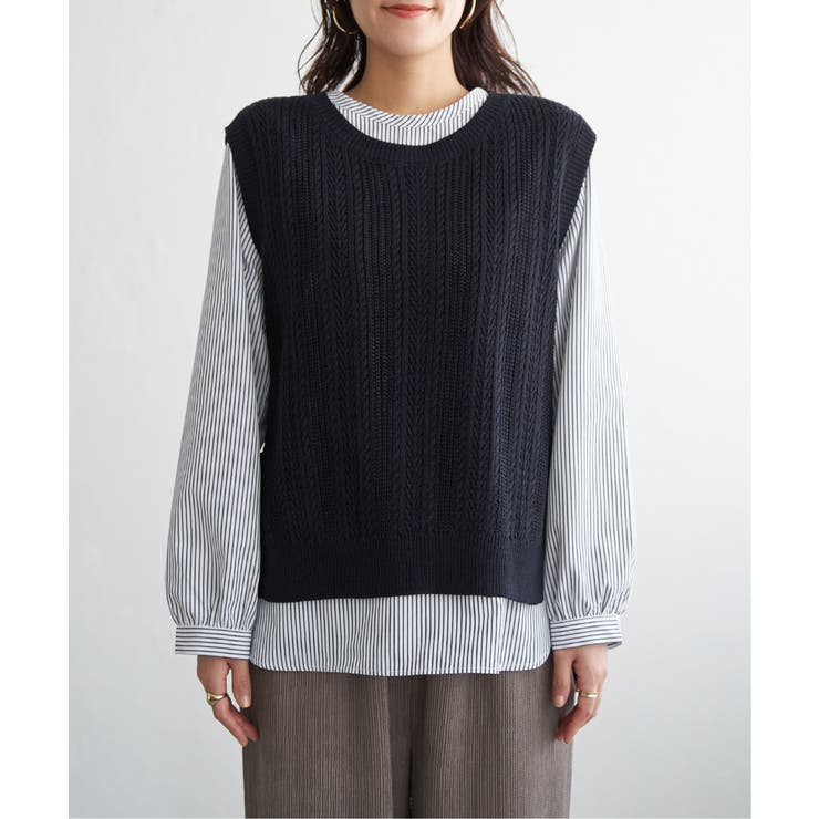 【雑誌InRed11月号掲載】ニットベストブラウスセット  | ikka  | 詳細画像27 