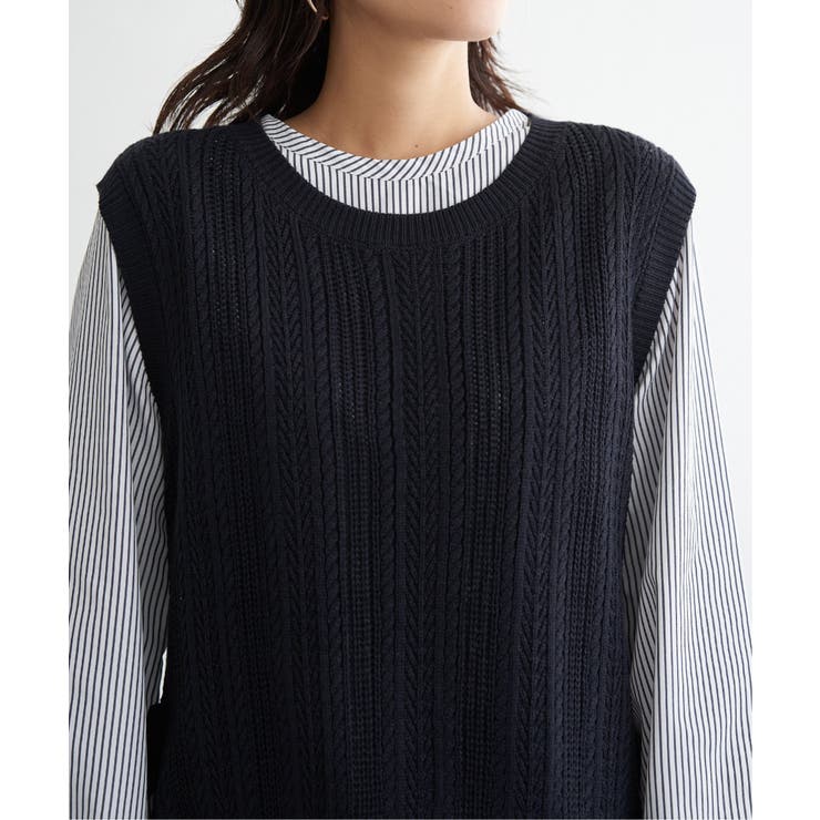 【雑誌InRed11月号掲載】ニットベストブラウスセット  | ikka  | 詳細画像30 