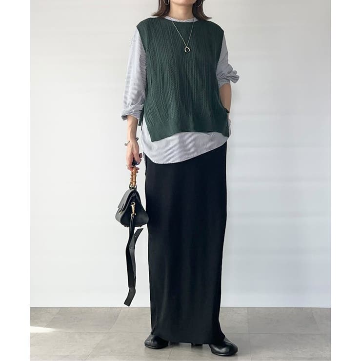 【雑誌InRed11月号掲載】ニットベストブラウスセット  | ikka  | 詳細画像3 