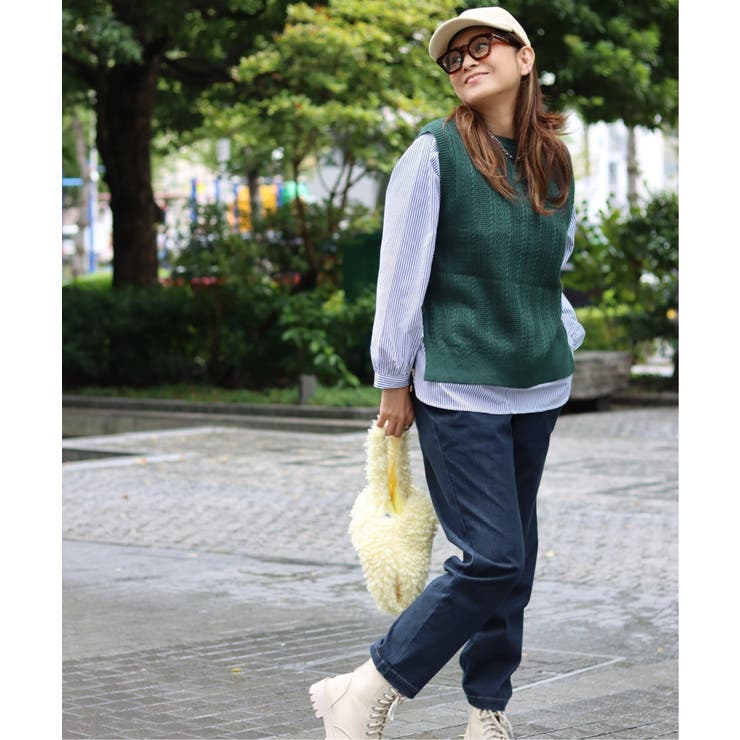 【雑誌InRed11月号掲載】ニットベストブラウスセット  | ikka  | 詳細画像5 