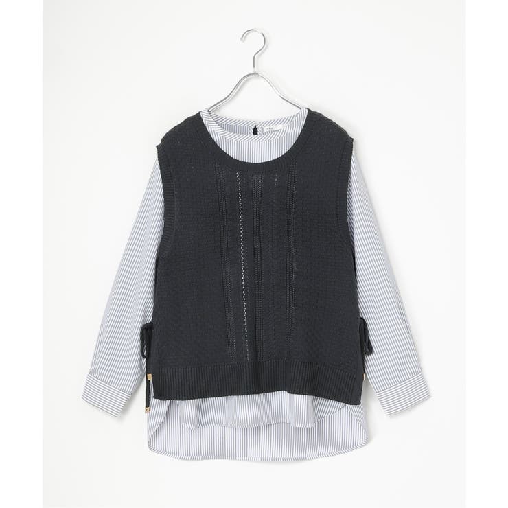 【2点セット】ニットベストブラウスセット | ikka  | 詳細画像24 