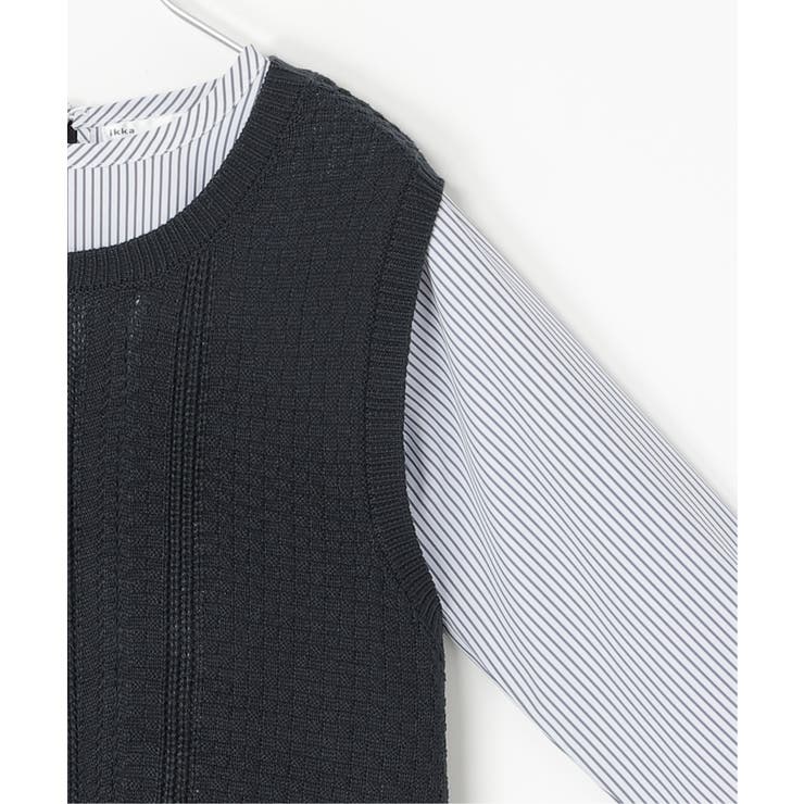 【2点セット】ニットベストブラウスセット | ikka  | 詳細画像26 