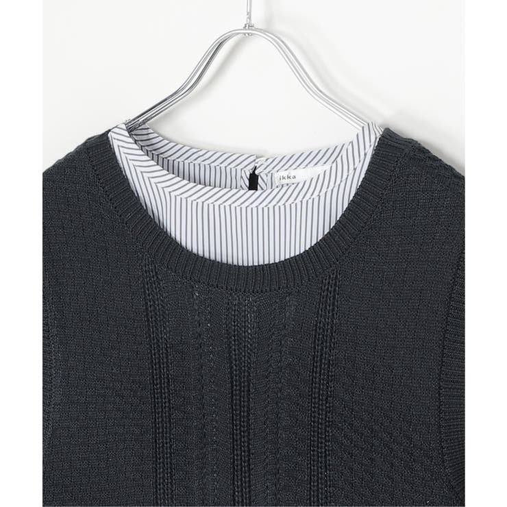 【2点セット】ニットベストブラウスセット | ikka  | 詳細画像29 