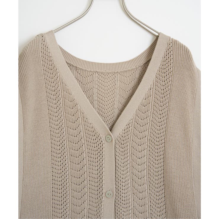 綿混サイドリボンニットベスト | ikka  | 詳細画像22 