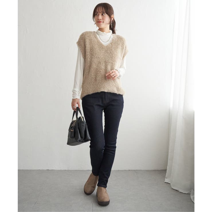 フェザーＶネックベスト | ikka  | 詳細画像7 