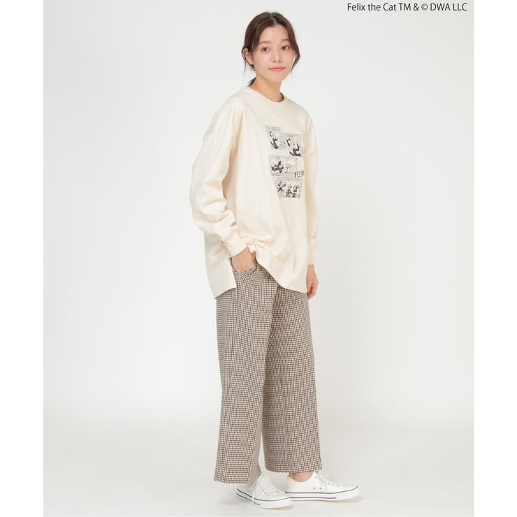 【WEB限定】『FELIX THE CAT 』 RIB付き長袖TシャツＣＦＷ | ikka  | 詳細画像12 