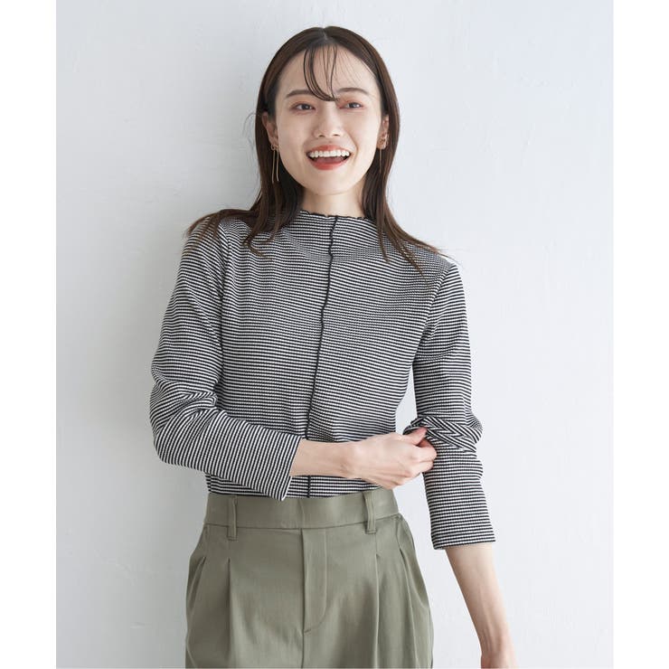 前後2WAY三角テレコプルオーバー | ikka  | 詳細画像7 