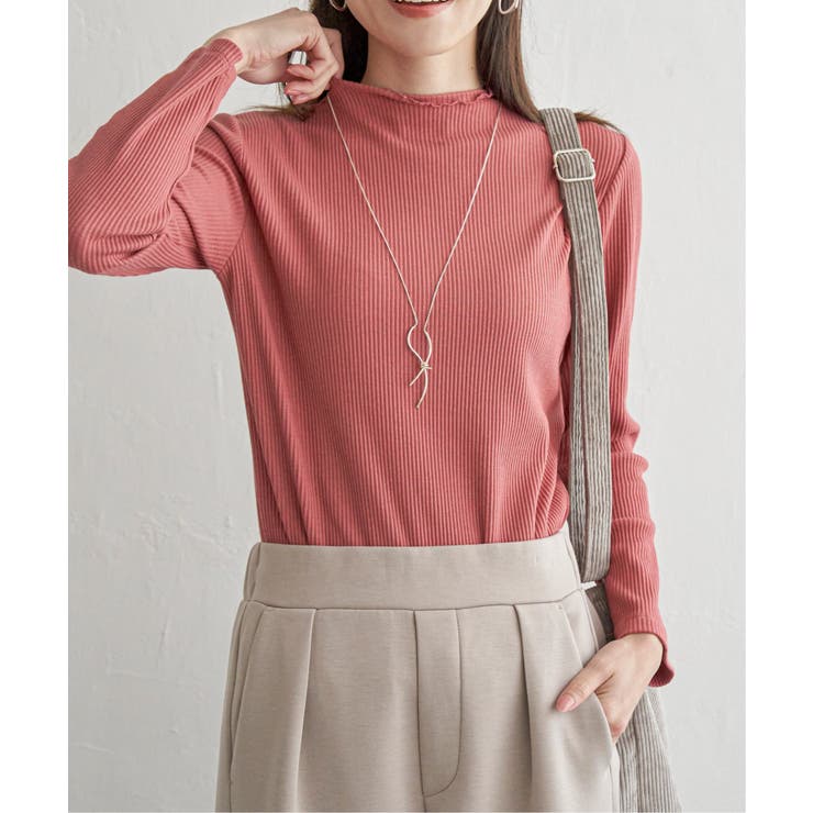 アカケイ | 前後2WAY三角テレコプルオーバー | ikka 