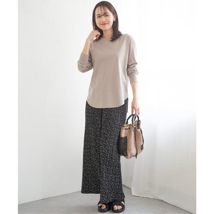 コットンUSA裾ラウンドロンT | ikka  | 詳細画像17 