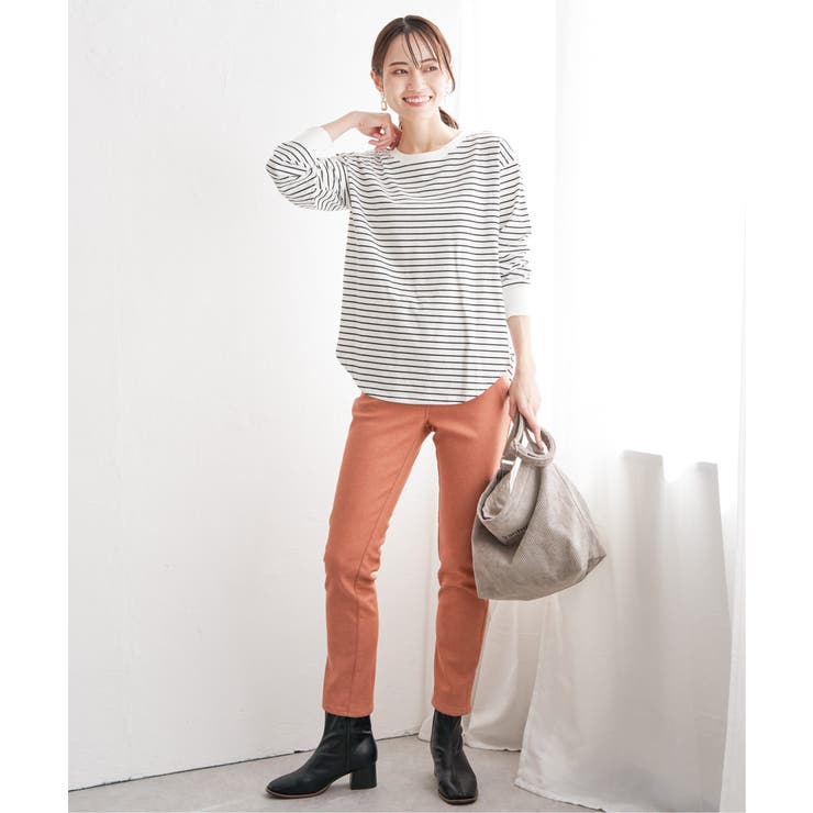 コットンUSA裾ラウンドロンT | ikka  | 詳細画像27 