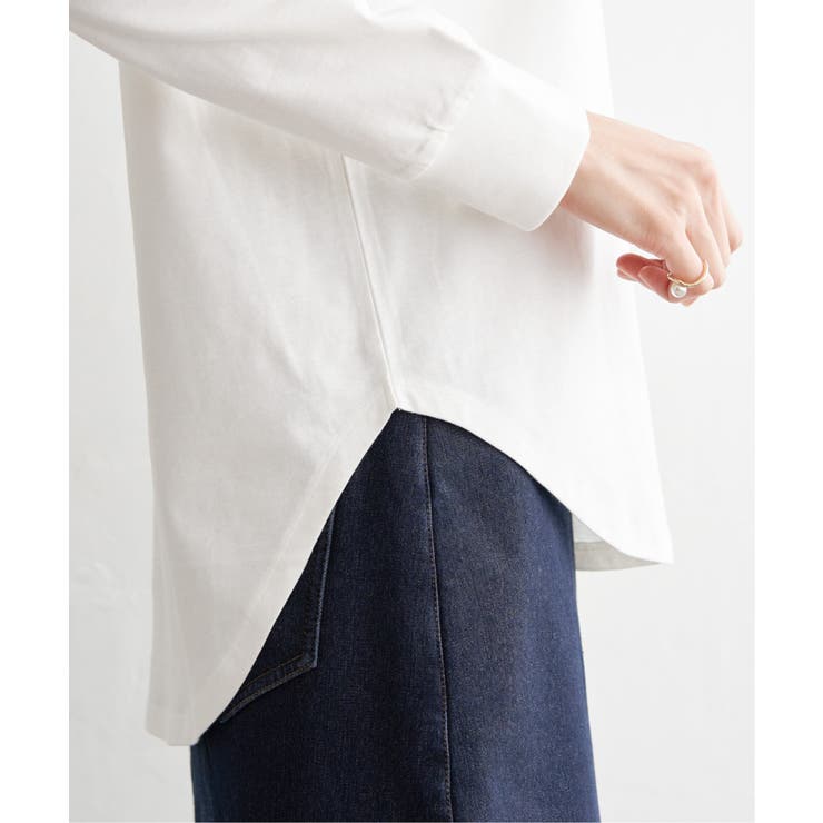 コットンUSA裾ラウンドロンT | ikka  | 詳細画像34 