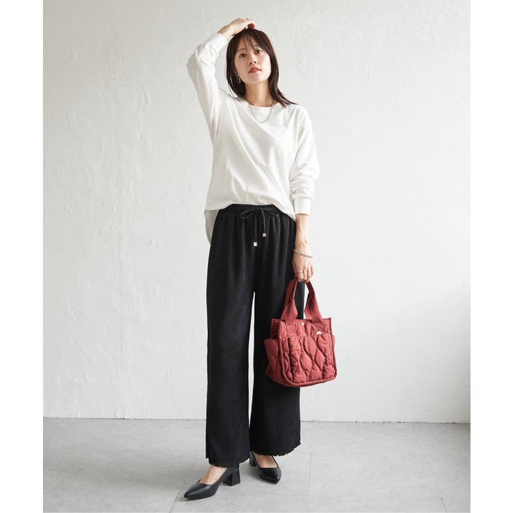 【雑誌InRed12月号掲載】コットンUSA裾ラウンドロンT | ikka  | 詳細画像9 