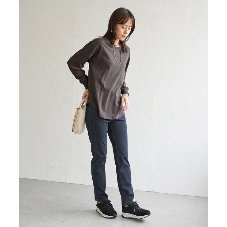 【雑誌InRed12月号掲載】コットンUSA裾ラウンドロンT | ikka  | 詳細画像11 