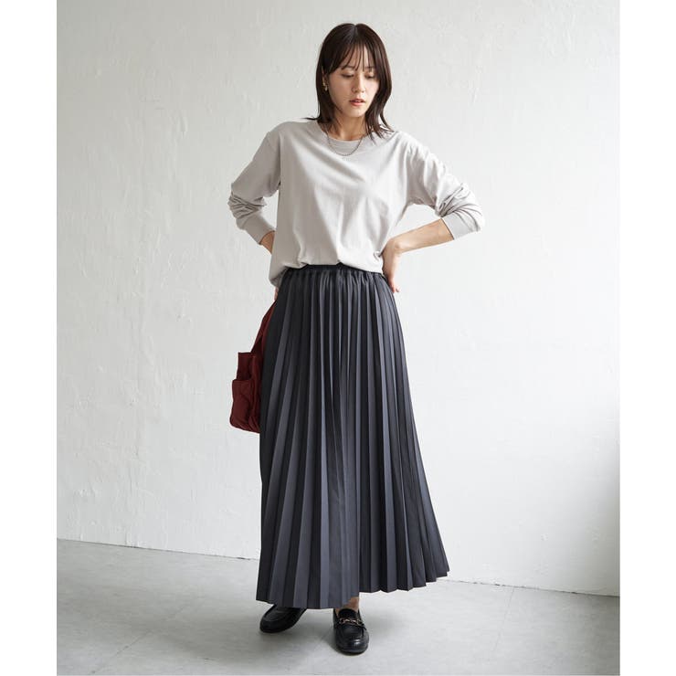 【雑誌InRed12月号掲載】コットンUSA裾ラウンドロンT | ikka  | 詳細画像15 