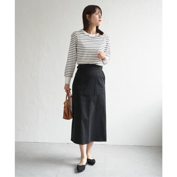 【雑誌InRed12月号掲載】コットンUSA裾ラウンドロンT | ikka  | 詳細画像3 