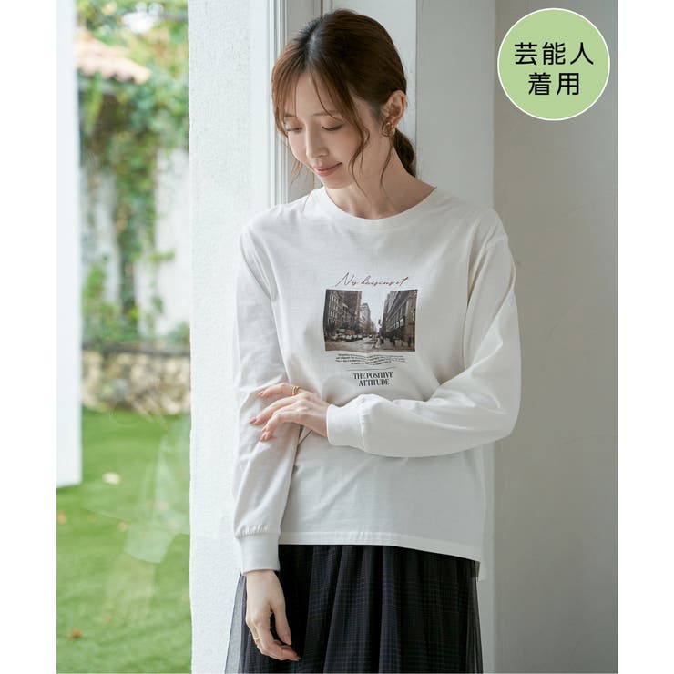 【親子コーデ】ロゴフォトプリントスウェットＴ | ikka  | 詳細画像1 