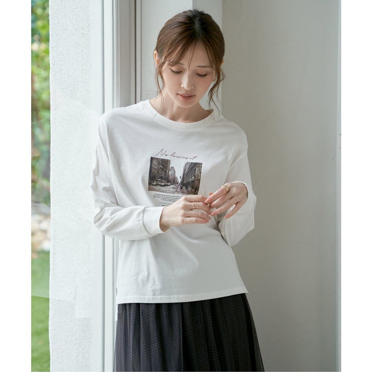 【親子コーデ】ロゴフォトプリントスウェットＴ | ikka  | 詳細画像2 