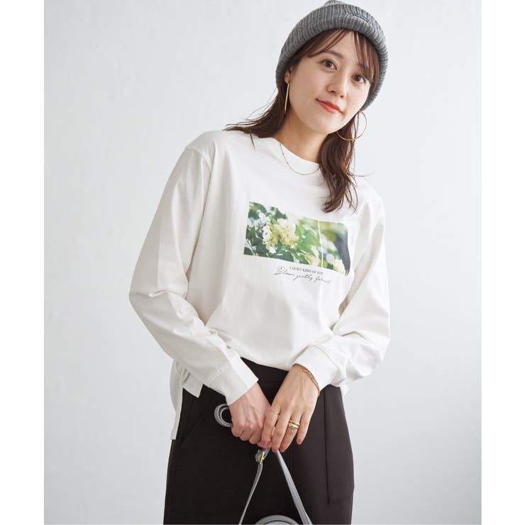 ロゴフォトプリントスウェットTシャツ | ikka  | 詳細画像17 