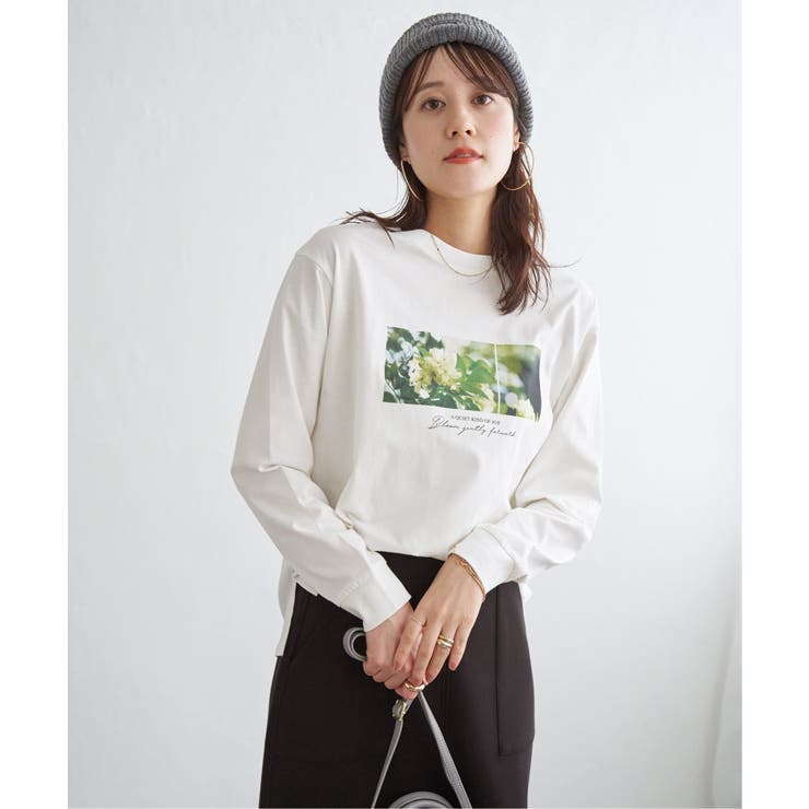 ロゴフォトプリントスウェットTシャツ | ikka  | 詳細画像18 