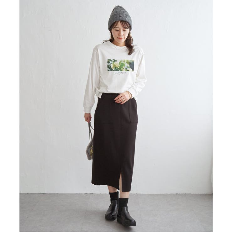 ロゴフォトプリントスウェットTシャツ | ikka  | 詳細画像21 