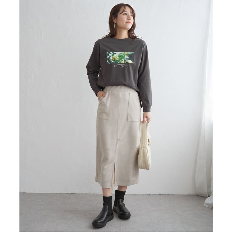 ロゴフォトプリントスウェットTシャツ | ikka  | 詳細画像26 