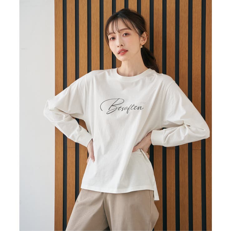 ロゴフォトプリントスウェットTシャツ | ikka  | 詳細画像2 