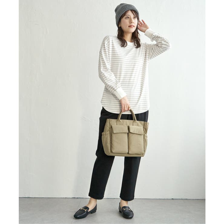 コットンUVケア裾ラウンドロンT | ikka  | 詳細画像5 