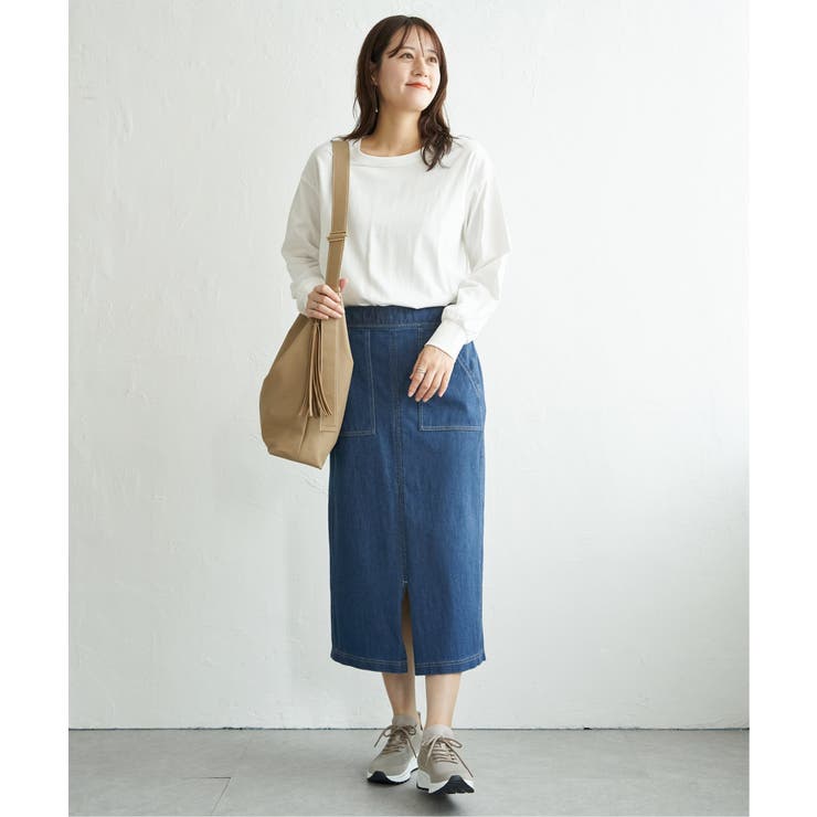 コットンUVケア裾ラウンドロンT | ikka  | 詳細画像9 