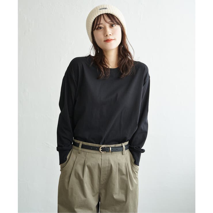 コットンUVケア裾ラウンドロンT | ikka  | 詳細画像11 