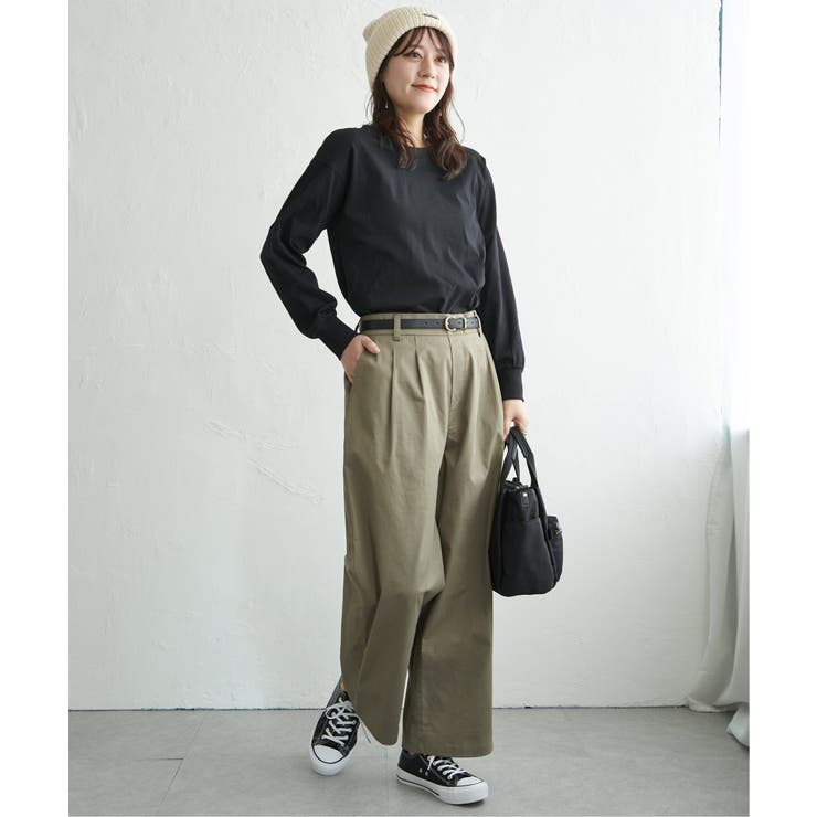 コットンUVケア裾ラウンドロンT | ikka  | 詳細画像12 